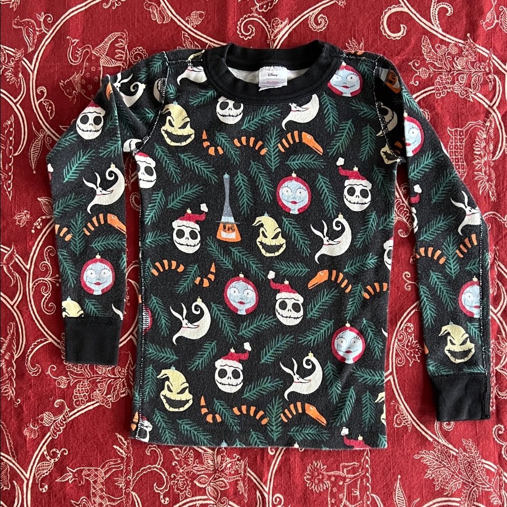 Hanna Andersson Disney, Nightmare Before Christmas Character Long Sleeve PJ top